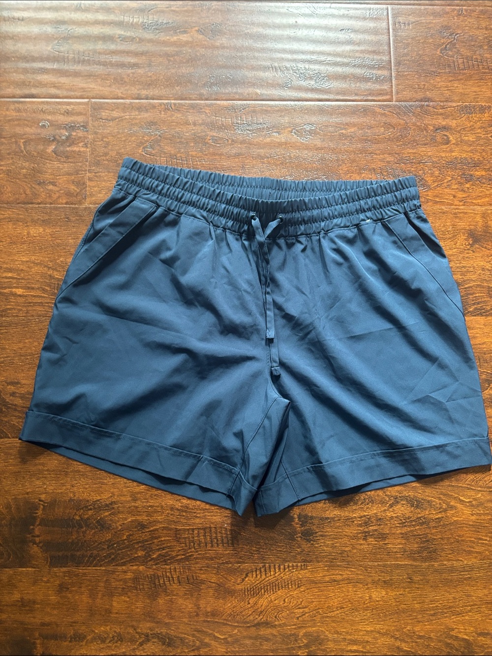Mondetta Deep Navy Elastic Waist Athletic Shorts